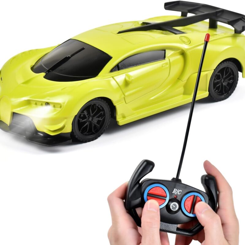 Remote Control Car Toys, RC Toys for 3+ Years Old Boy and Girl Gift (Yellow)