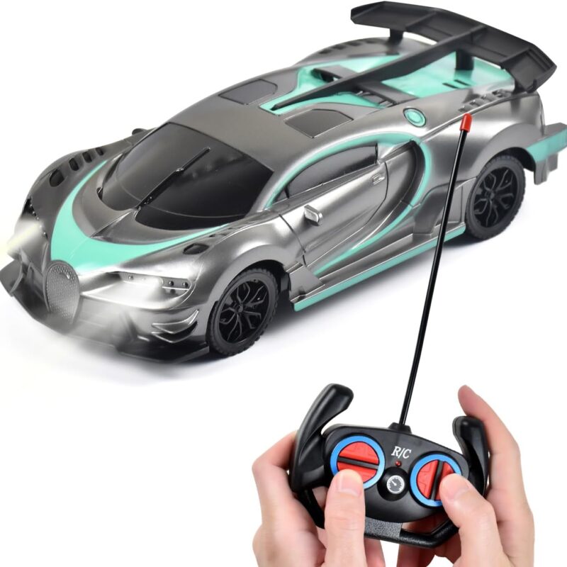 Remote Control Car Toys, RC Toys for 3+ Years Old Boy and Girl Gift (Gray)