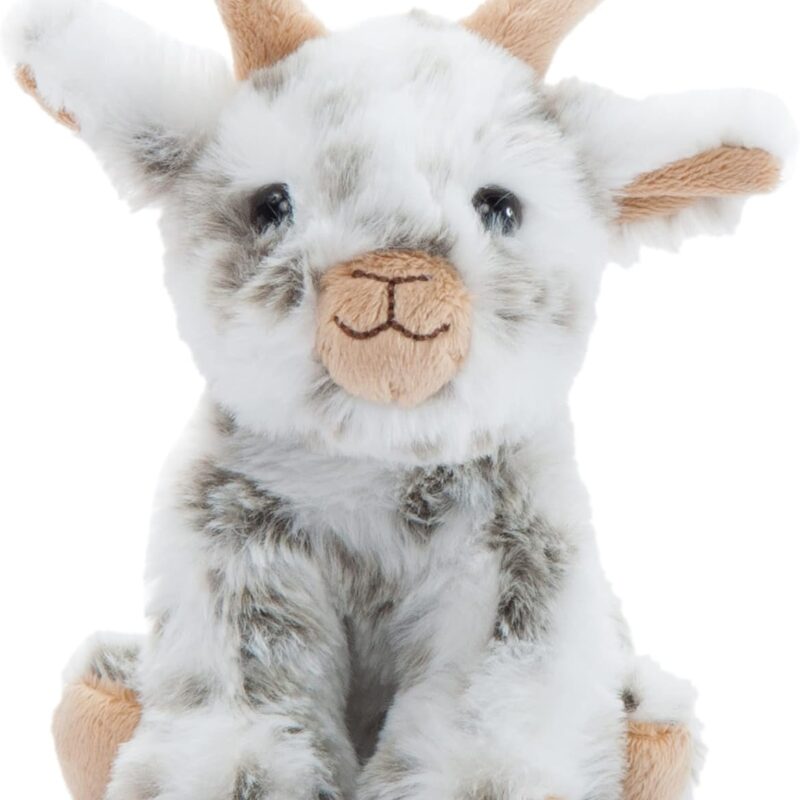 Goat Stuffed Animal Plushie, Gifts for Kids,  Farm Animals, Goat Plush Toy 6 inches