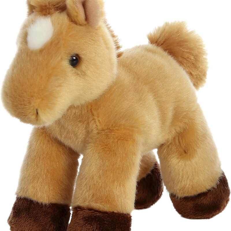 Adorable Mini   Stuffed Animal - Playful Ease - Timeless Companions - Brown 8 Inches