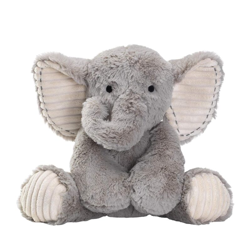 Gray Plush Elephant Stuffed Animal Toy Plushie -