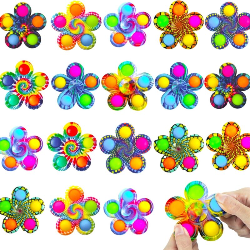 Christmas Stocking Stuffer 9 PCS Party Favor Fidget Spinner Toy Bulk for Kids 3-5, Goodie Bags Pop Fidgets Classroom Treasure Box Prize Valentine Day Gift Boys Toys,  Autism Product for Teen Adult